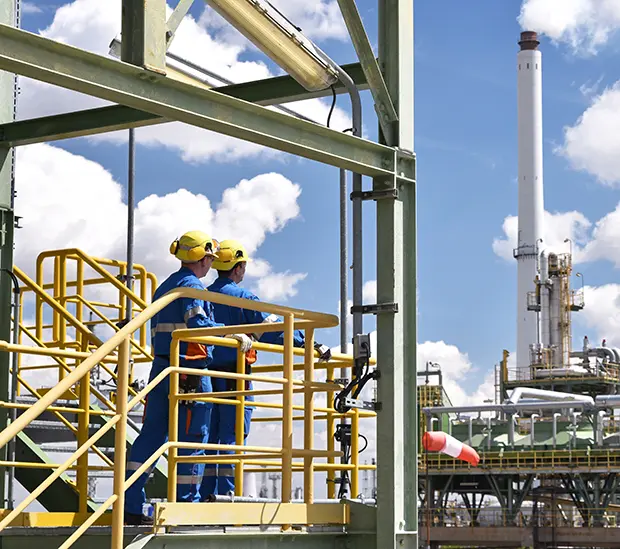 men working on a rig