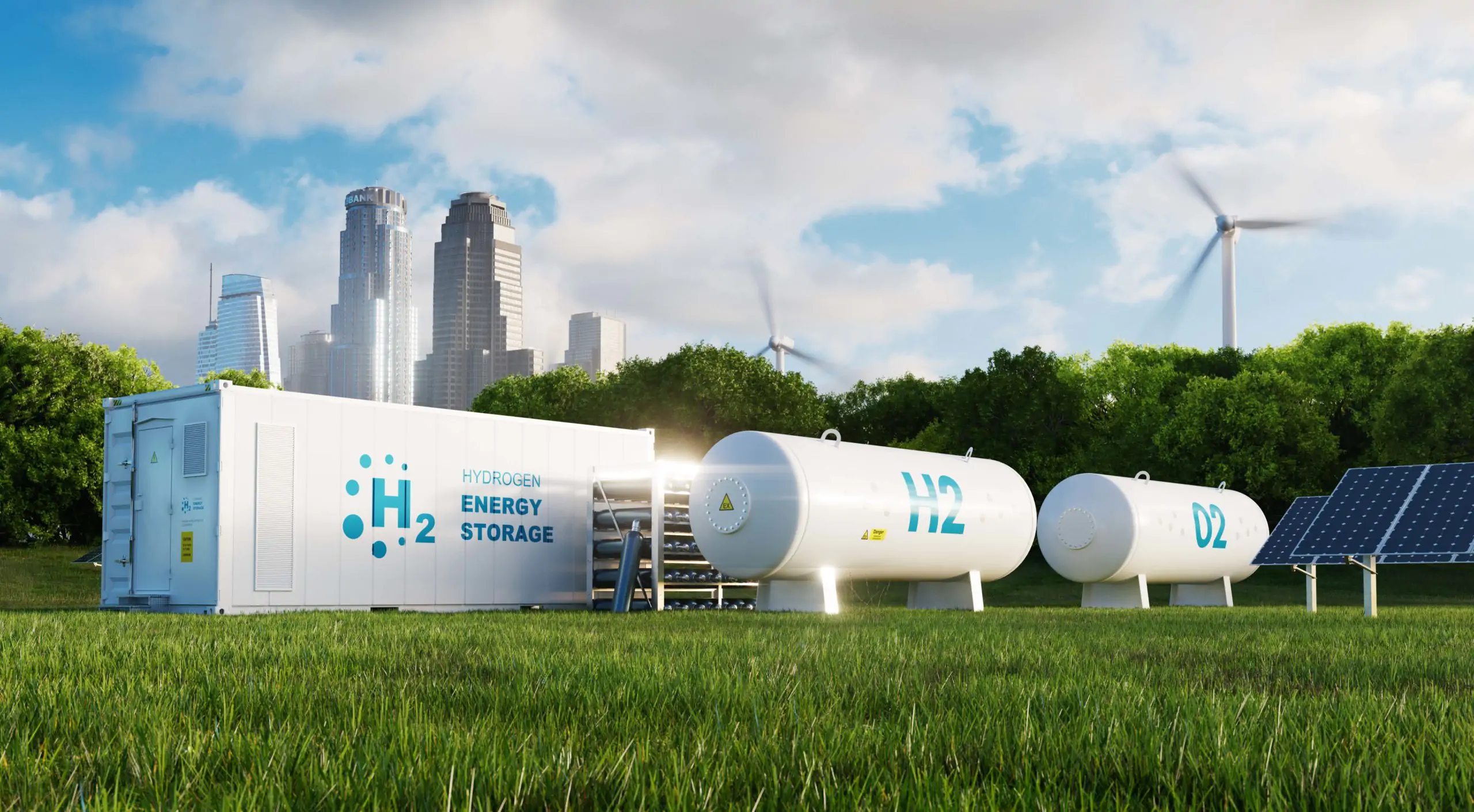 Hydrogen energy storage tanks